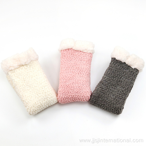 thick warm coral fleece socks